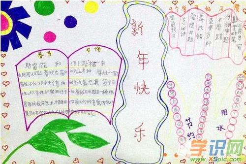 学识网 语文 手抄报 小学生手抄报 一年级的学生已经会制作手抄报