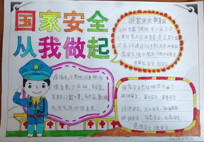 国家安全普法教育安全教育手抄报教育安全手抄报