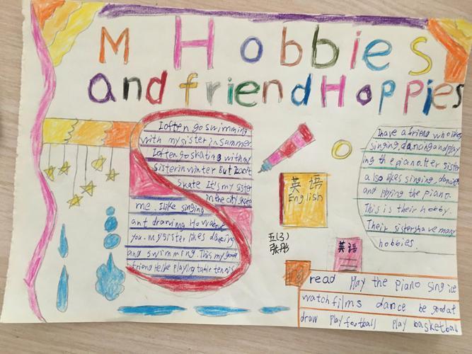 myhobby的配图手抄报手抄报简单又好看