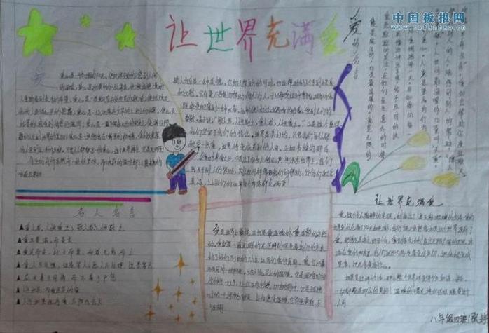 让视界更美好手抄报手抄报版面设计图