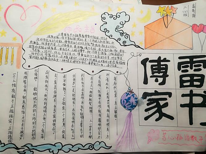 八年级下册名著傅雷家书手抄报傅雷家书手抄报