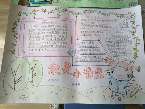 抄报图片大全读书手抄报 快乐小书虫红领巾小书虫活动之二我是快乐小