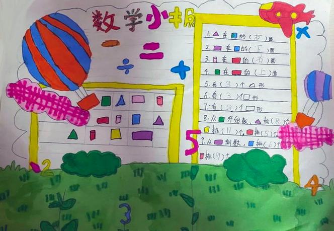 三年级下册数学第一单元位置与方向手抄报 精选13张
