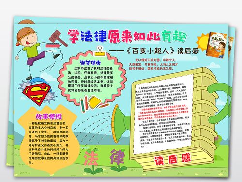 ps读书法律法制小报百变小超人阅读好书推荐手抄报小报 ps读书法律法制小报百变小超人阅读好书推荐手抄报小报
