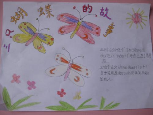 关于蝴蝶的写绘手抄报手抄报图片大全集