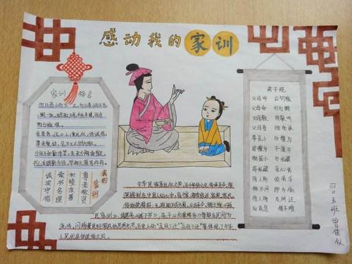 小学生家风故事手抄报