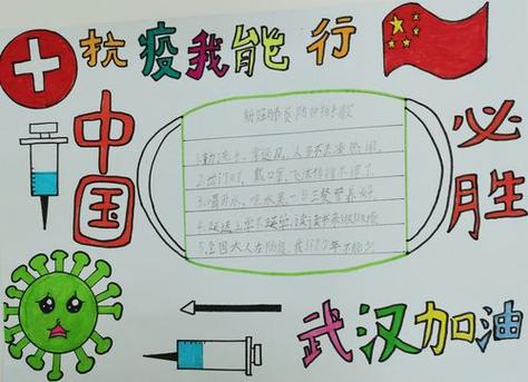 六安市城北小学庆六一学生抗击疫情手抄报作品展