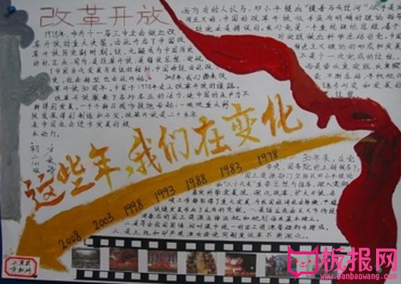 改革开放手抄报 这些年的变化