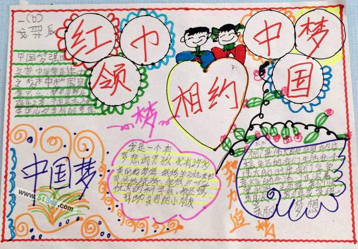 红领巾相约中国梦手抄报图片和内容