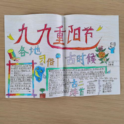 浓浓敬老情 重阳节手抄报比赛