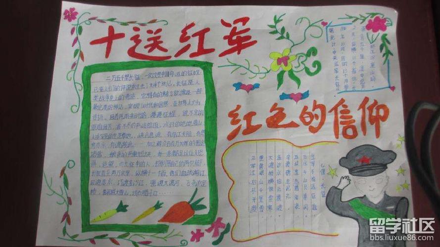 五年级红军长征胜利手抄报