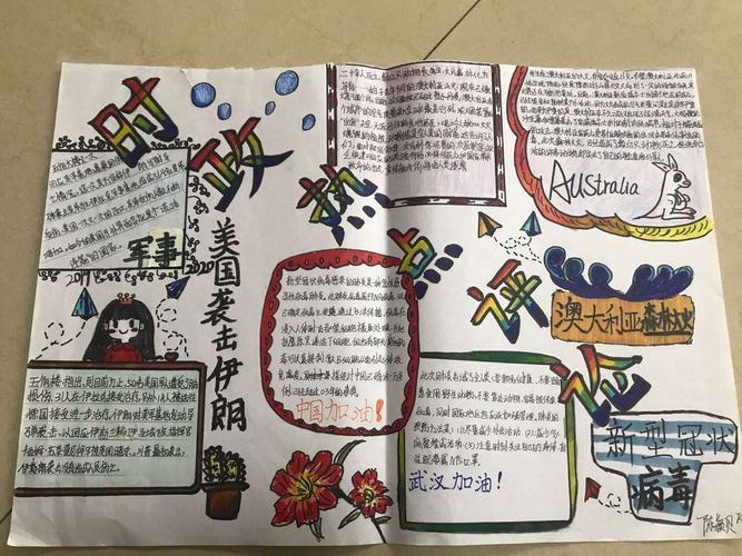 时事新闻手抄报观看《新闻联播》系列活动之二高中时政热点手抄报简单