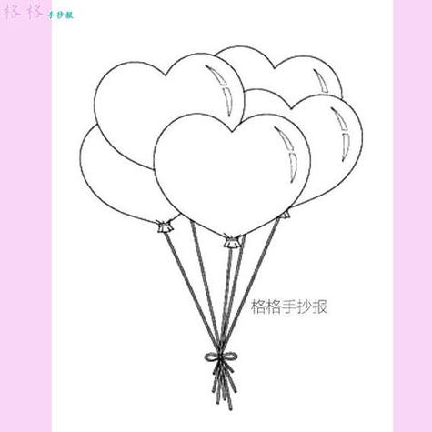 爱心的画法 各种小爱心符号简笔画图片素材 格格手抄报爱心气球简笔画