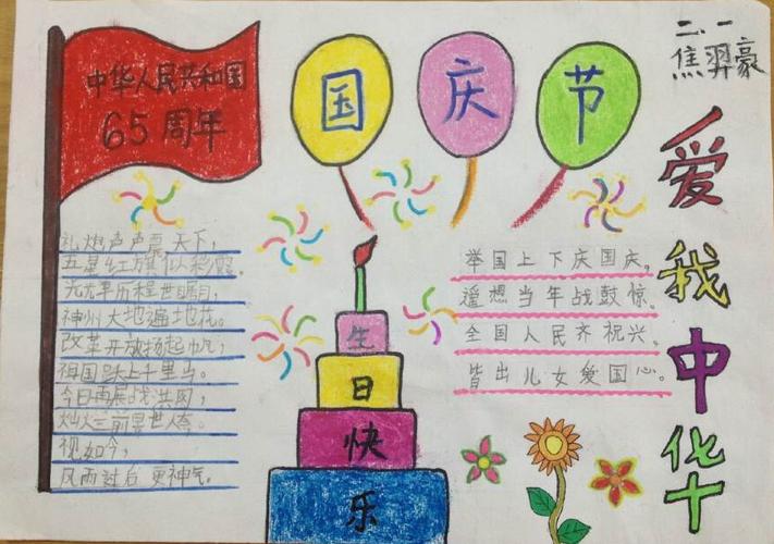 国庆节手抄报版面设计图2
