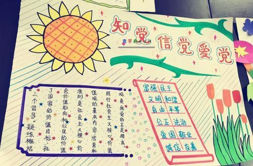 感恩的手抄报歌颂党的好政策手抄报 形势与政策手抄报听党话颂党恩四