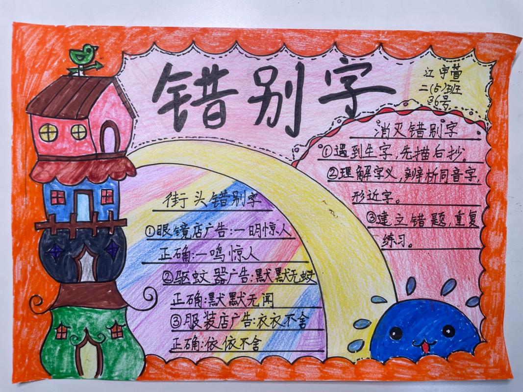 错别字手抄报