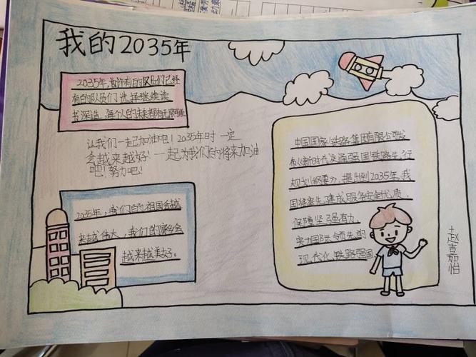 写给2035年的自己一封信手抄报5年级手抄报