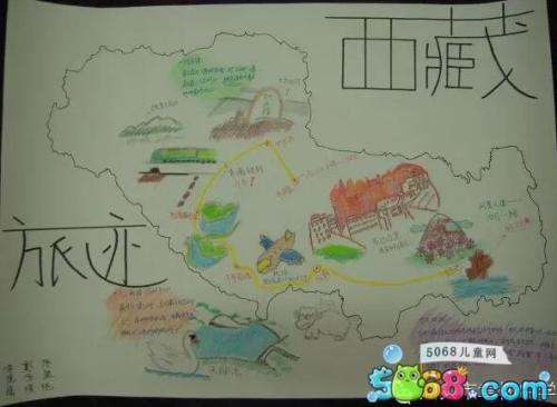 以美丽中国为主题以地图为载体的手抄报怎么画手绘地图大赛手抄报手