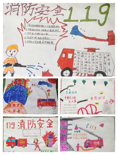 幼儿园中二班 预防为主 防消结合 之《消防安全手抄报》家园共育亲子
