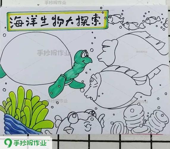 介绍一种海洋生物手抄报保护海洋的手抄报