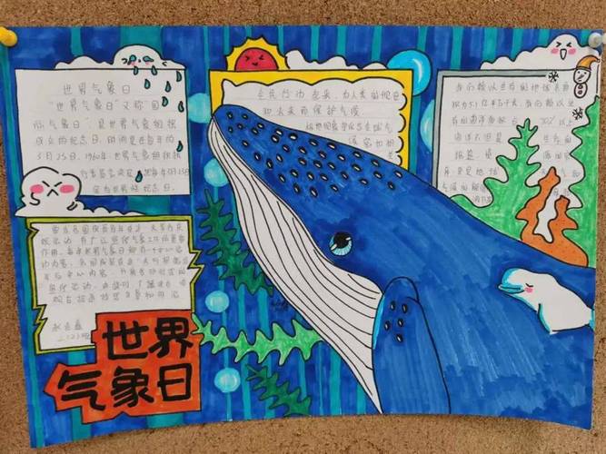 气象科普宣传周 星海小学气象手抄报 一起来围观孩子们眼中的气象