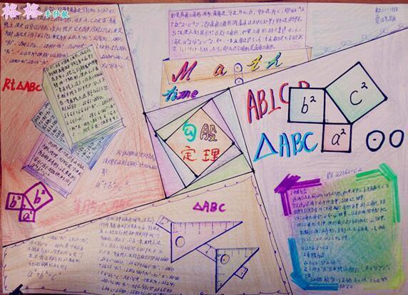 怎么画几何数学手抄报怎么画手抄报