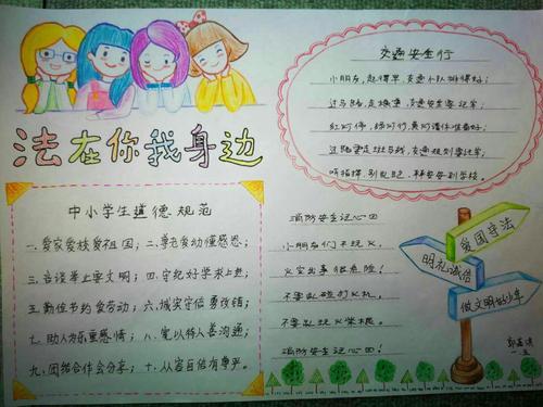 旅顺经济开发区中心小学一年级道德与法治手抄报比赛