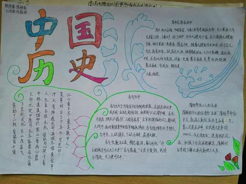 历史人文景观手抄报历史手抄报