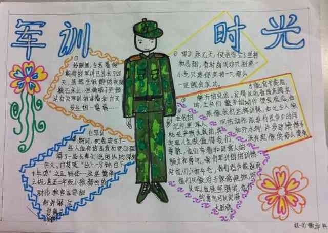 军训手抄报:军训心得体会