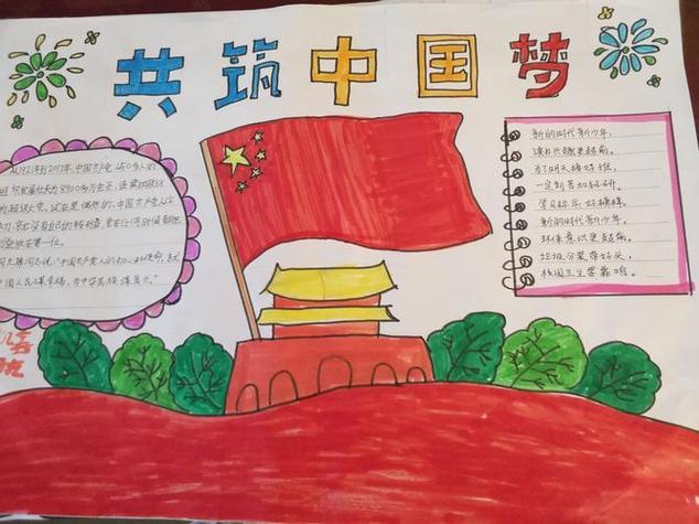 爱国精神手抄报-一起做的