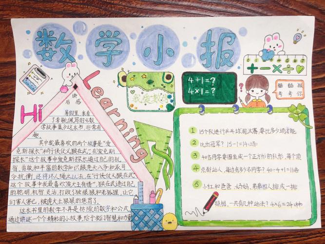 四年级数学手抄报 小学数学