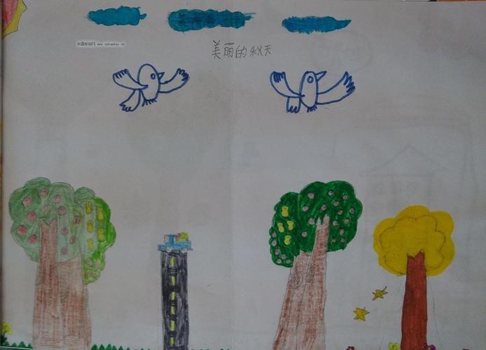 二年级美丽的秋天手抄报作品 二年级美丽的秋天手抄报作品