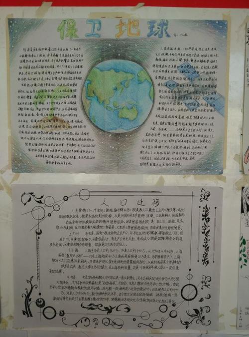 高一地理开展手抄报展评活动