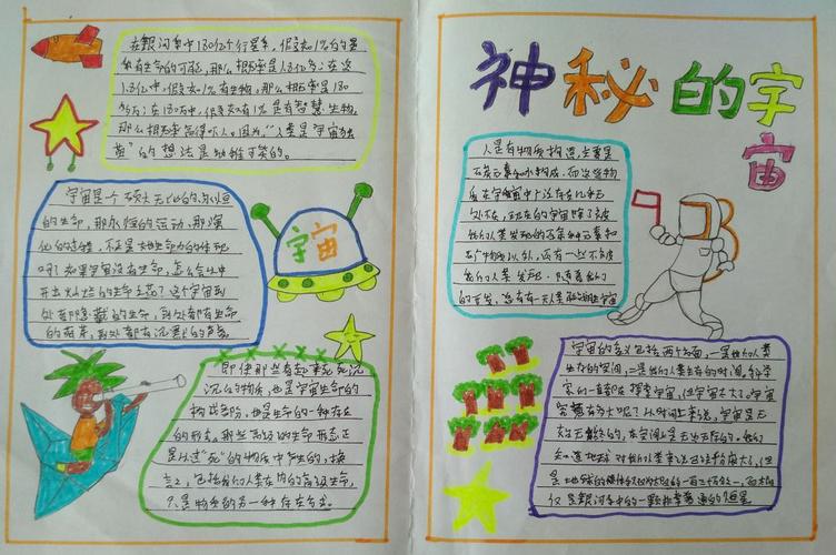 人与宇宙之谜手抄报图片大全