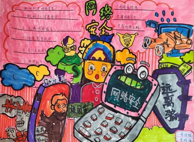 小学生网络安全手抄报内容