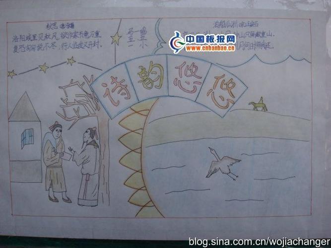 刘禹锡刘禹锡画一张手抄报手抄报版面设计图