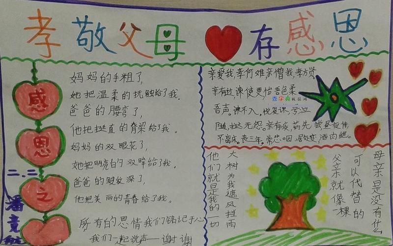 和父母做事有关手抄报孝敬父母手抄报