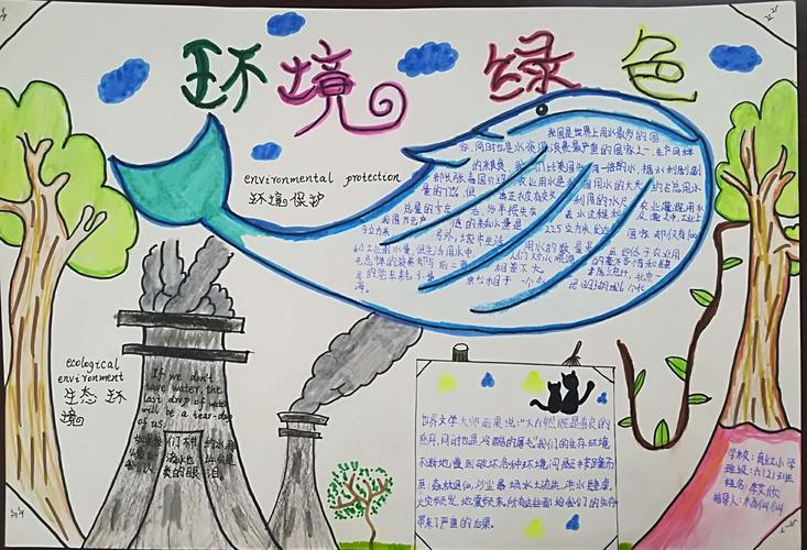 育红小学环保主题手抄报活动