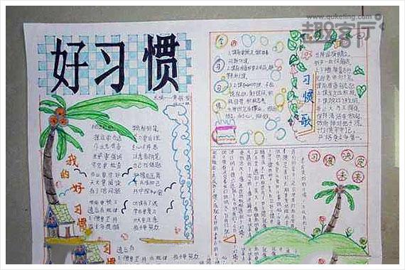 好习惯伴我成长手抄报内容图片