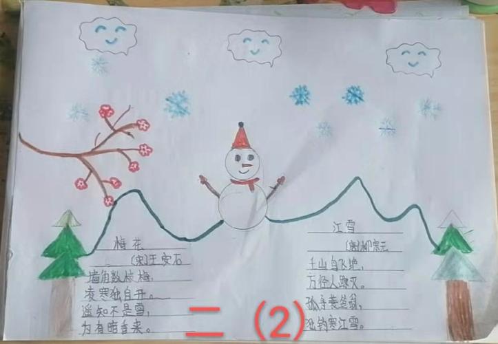 冰雪童世界 唐尧中学及附属小学手抄报活动纪实