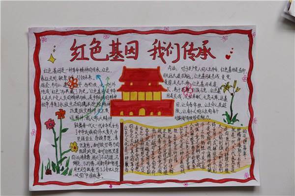 讲好黄河故事传承红色基因手抄报 讲好黄河故事传承红色基因手抄报