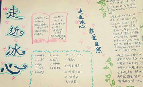《走进冰心》手抄报优秀作品展名人故事手抄报图片我们的冰心奶奶红云 《走进冰心》手抄报优秀作品展名人故事手抄报图片我们的冰心奶奶红云