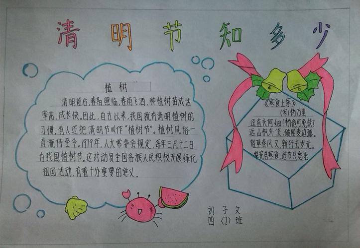 清明缅怀先烈悼念亲人手抄报