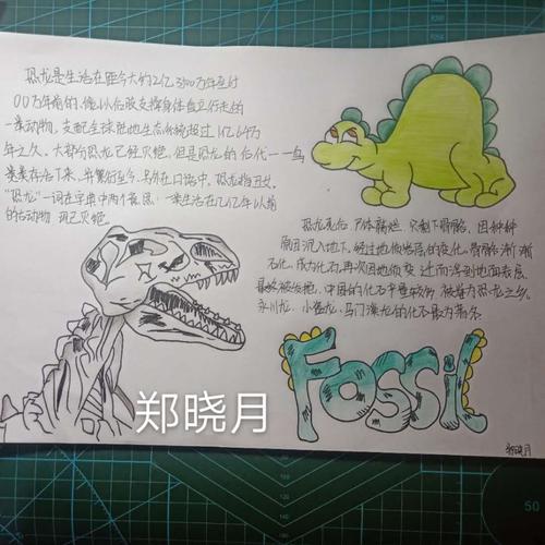 801班 恐龙灭绝手抄报