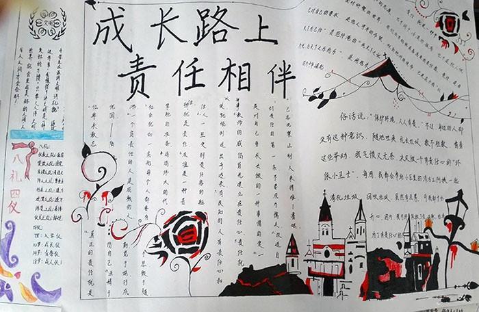 四年级的责任与信任手抄报四年级的手抄报