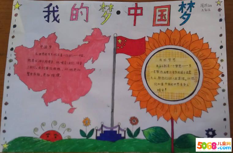 一年级少年强中国强的手抄报 少年中国梦手抄报