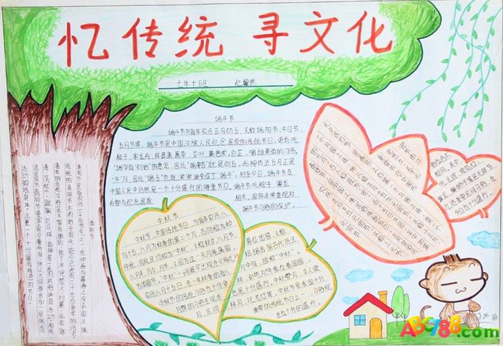忆传统寻文化手抄报