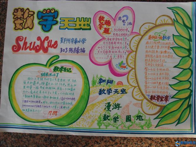四年级数学关于故事的手抄报四年级数学手抄报