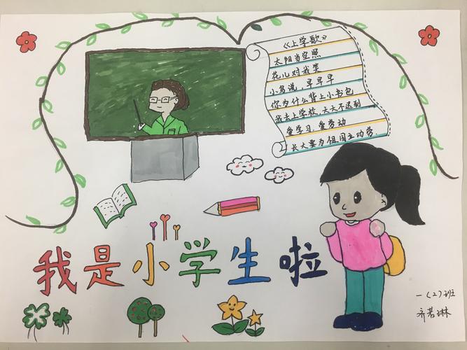 我是小学生手抄报 一 2 班