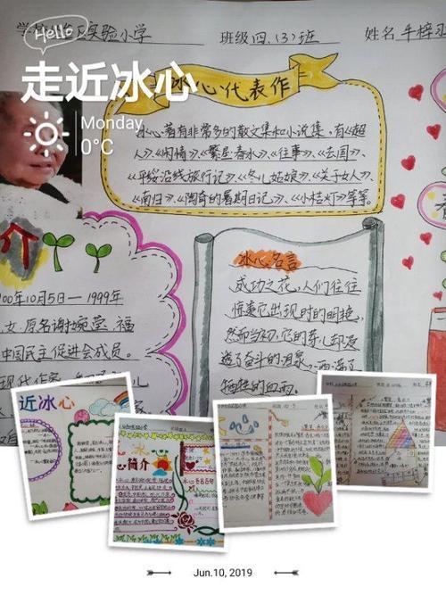 冰心作品纸船手抄报关于冰心的手抄报 冰心作品纸船手抄报关于冰心的手抄报
